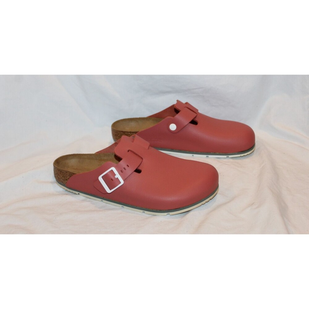 Birkenstock Women's Boston Pro Leather Clogs Mars Red NEW EU 36 Regular $160